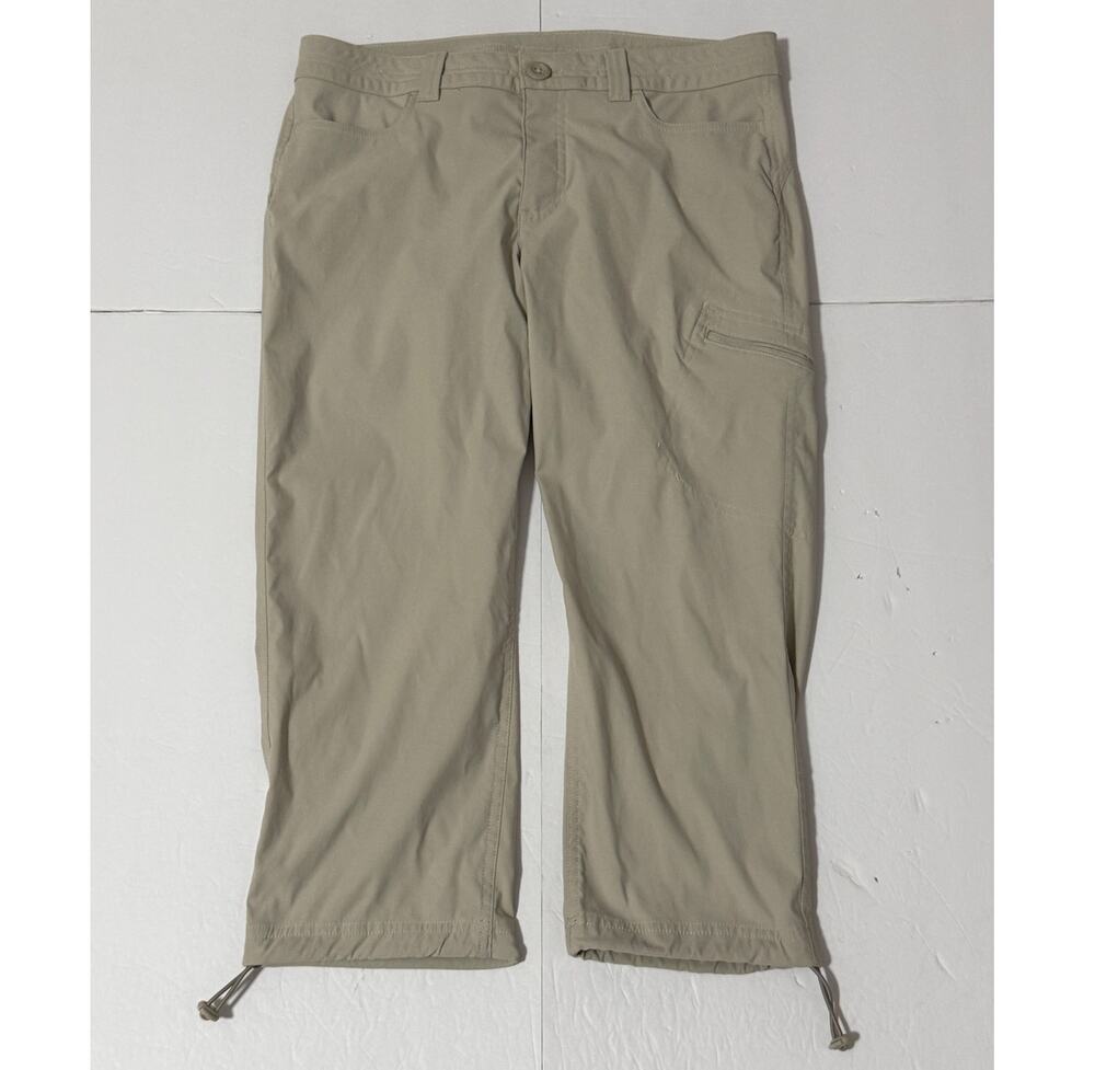 Eddie Bauer Horizon Guide Cropped Cargo Pants, Khaki, Size 8